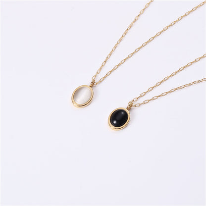 Titanium steel necklace female niche clavicle chain